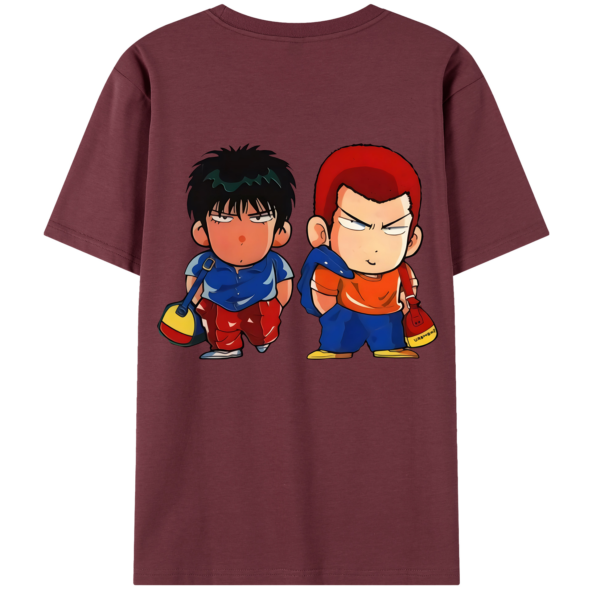 SLAM DUNK／スラムダンク 綿100％半袖Tシャツ（背面プリント）